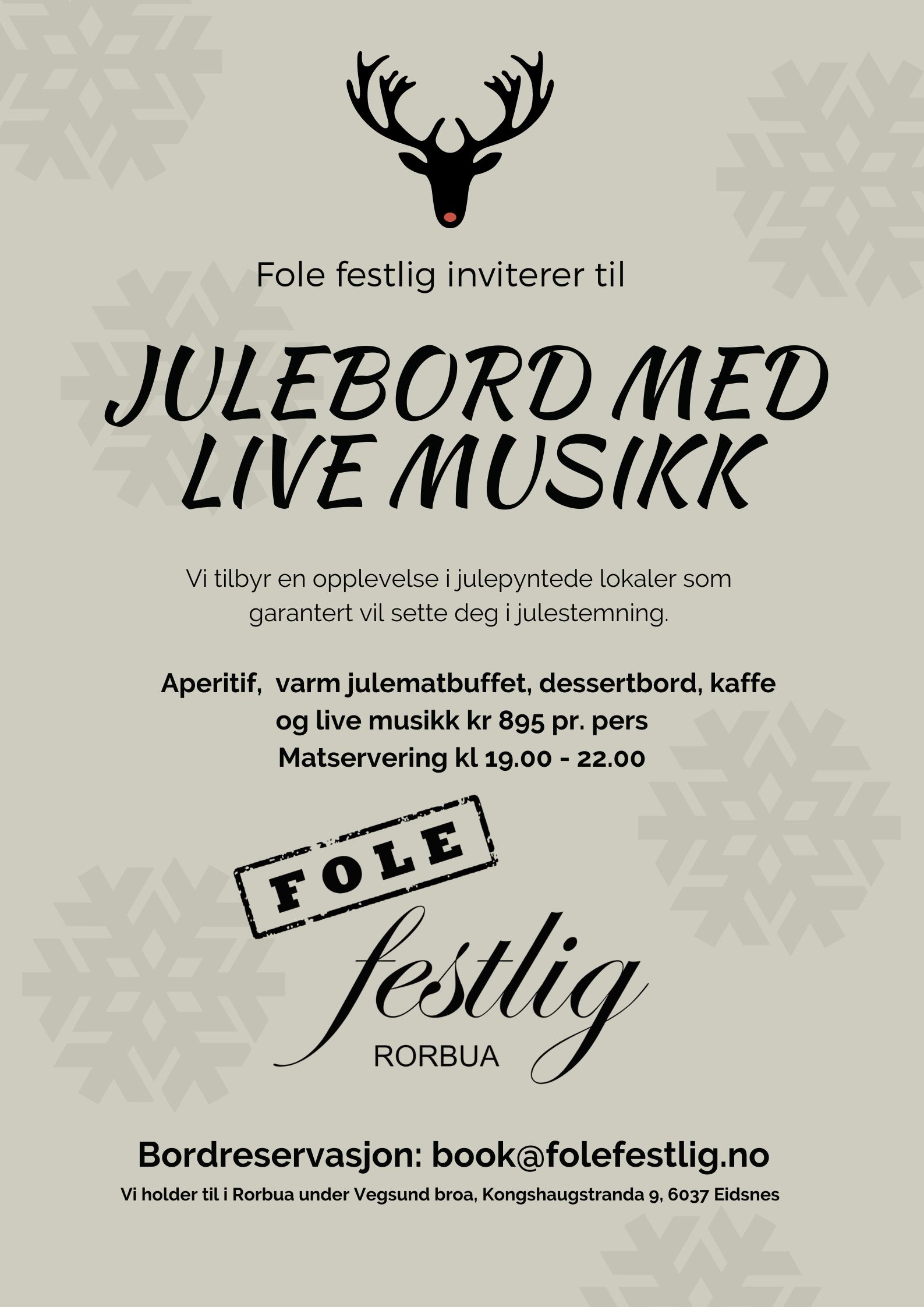 Julebord ålesund, Julebord Sula. julebord, julemat buffet, julestemning, Rorbua, julekonsert,konsert, pub, musikk, dans, trubadur, konsert, DJunderholdning, Ålesund, Sula, Artister,