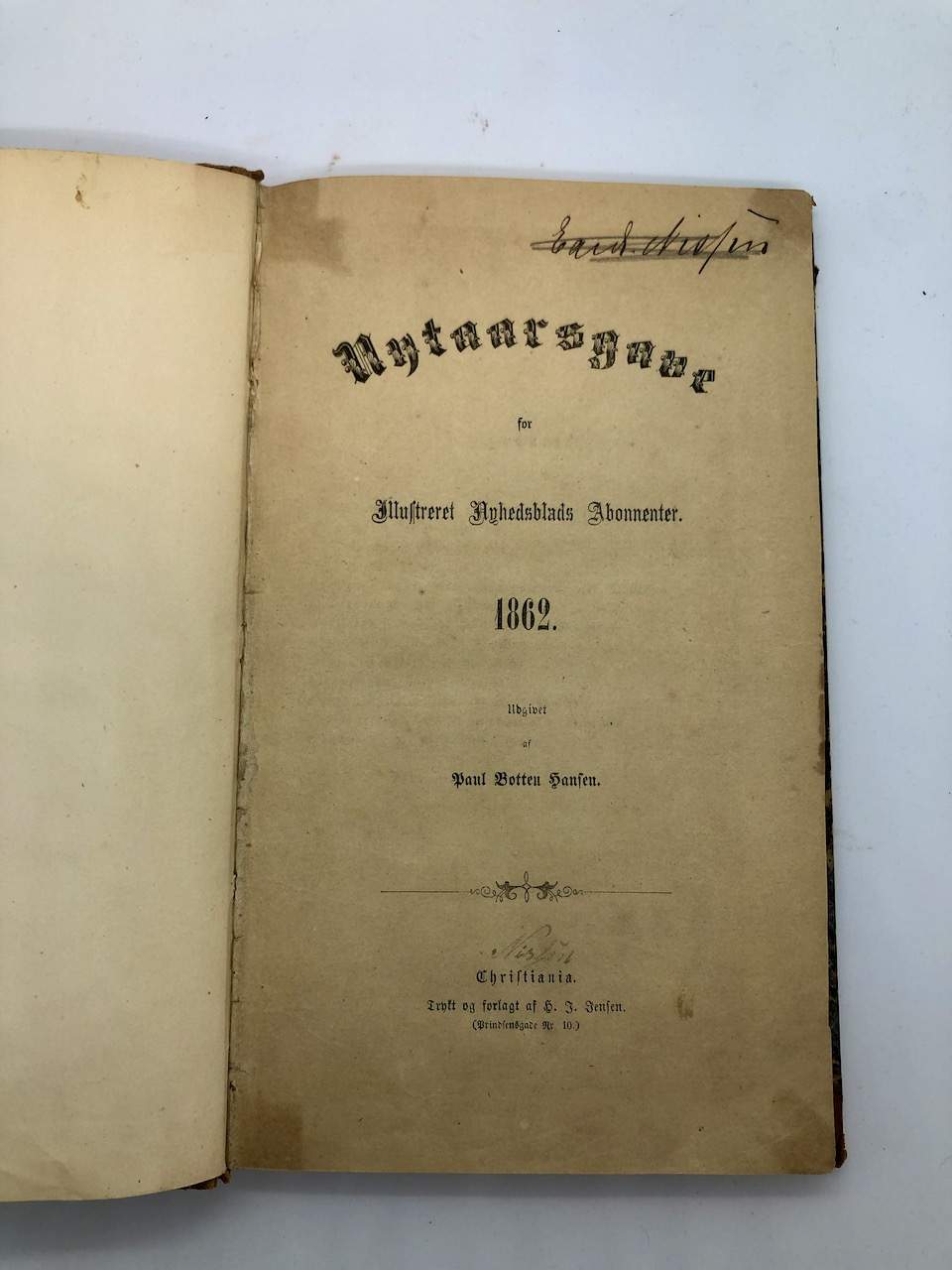 Første publisering av Terje Vigen av Henrik Ibsen 1862