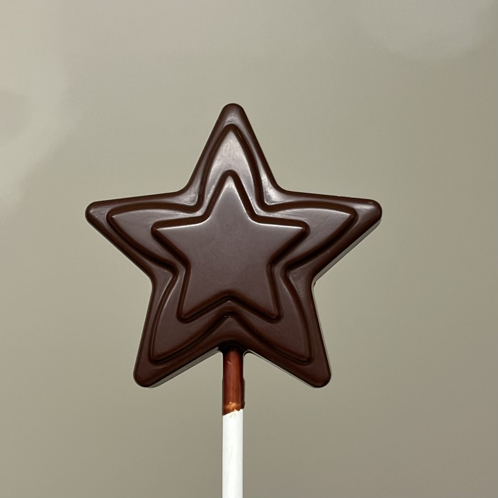 Sjokolade slikkepinne  mørk - Chocolate lollipop dark