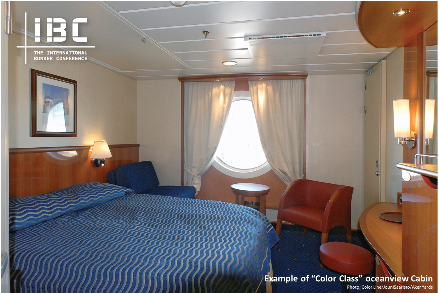 2. "Color Class" Oceanview Cabin - Single occupancy